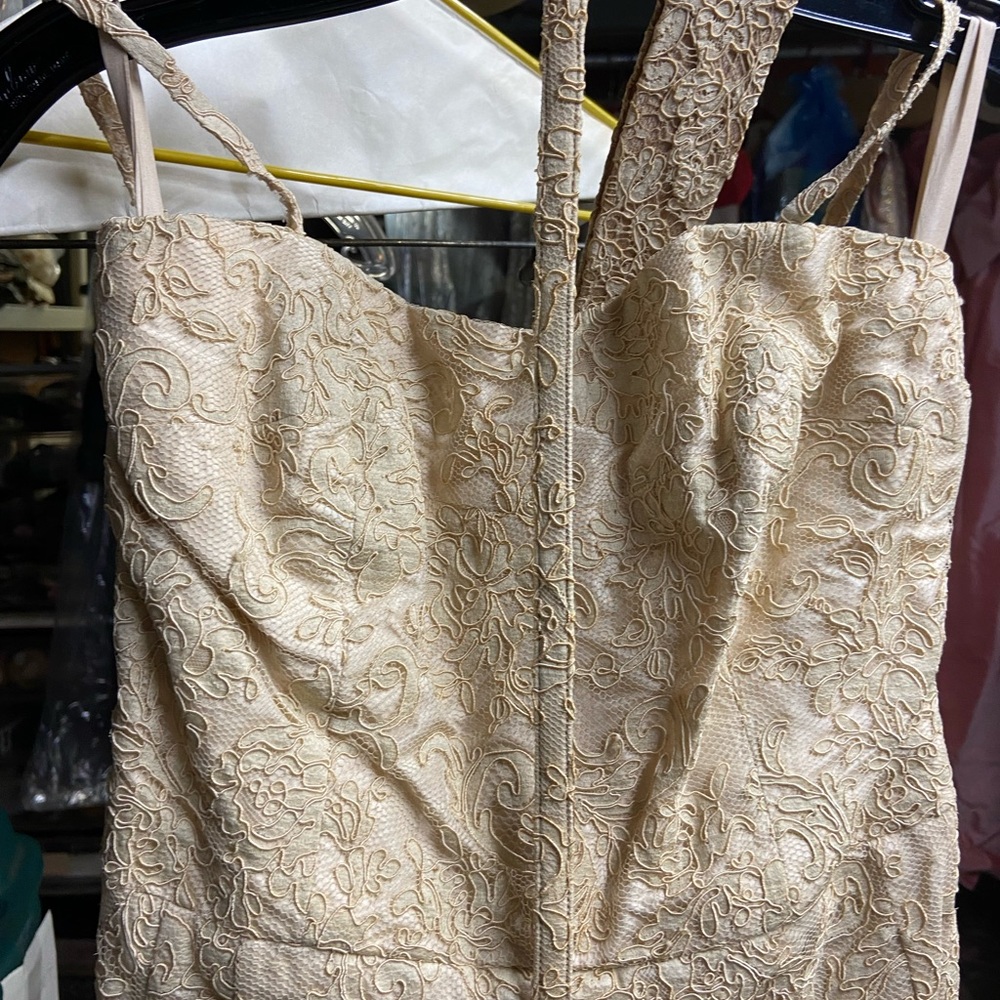 Vintage formal dress, 2 matching belts